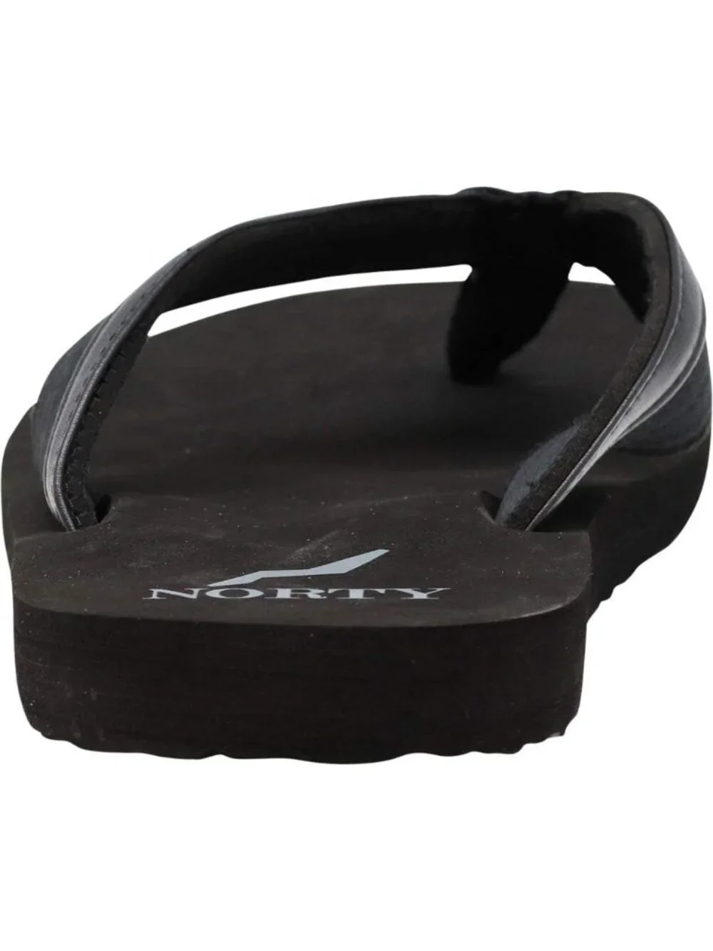 Norty Thong Men's All Black Footwear For Summer Comfortable Sandals Casual